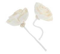 OFFIGAM Flower Oil Diffuser Sticks, 2pcs Camellia Faux Flowers with Cotton Rope, Easy to Use Rice Paper Sticks for Home and Office Aromatherapy