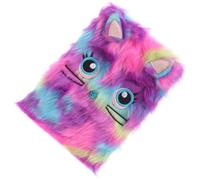 OFFIGAM Fluffy Notebook Cartoon Plush Writing Pad Creative Design Purple Paper Journal for School Students DIY Plan and Poetry Work