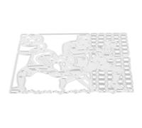 OFFIGAM Football Team Metal Cutting Die DIY Embossing Stencil for Scrapbooking Card Making High Carbon Steel Craft Mold for Creative Decoration and Personal Projects