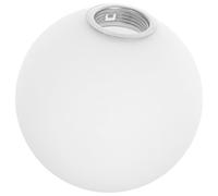 OFFIGAM Frosted Glass Globe Lamp Shade 100mm Diameter with E14 Fitting, White Round Sphere Design Replacement Glass Lamp Shade for Ceiling Chandeliers and Pendant Lights