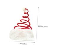 OFFIGAM Funny Santa Claus Hat for Christmas Party Lightweight Breathable Xmas Headwear Unisex Spring Structure Prop for Holiday Cosplay Community Events and Festive Photos