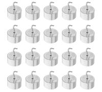 OFFIGAM G Hanging Weights High Precision Iron Calibration Mass 20pcs with Double-hook Design for Accurate Balance Calibration for School Labs and General Science Experiments