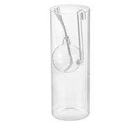 OFFIGAM Glass Oil Lamp Candle Holder Good Light Transmission, Practical Value for Wedding Party and Home Decor, Elegant round Cylinder Design for Creating A Warm Atmosphere