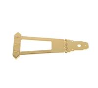 OFFIGAM Golden Metal Guitar Tailpiece Set 6 String Square Shape for Jazz Guitar with Screws, Upgrading Old or Dirty Tailpieces, Newly Designed with Excellent Workmanship