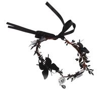 OFFIGAM Gothic Black Butterfly Headband Decorative Hair Accessory for Women Halloween Party Headpiece with Comfortable Design for Weddings Proms and Festivals