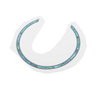 OFFIGAM Guitar Sound Hole Decal Self-adhesive Rosette Inlay Decoration for Classical Guitar Ukulele Sky-blue Floral Design for Easy Installation and Unique Visual Appeal