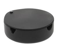 OFFIGAM Heat Resistant Silicone Ashtray with Lid, round Lidded Ash Tray for Indoor Use, Glow the Dark Decorative Ashtray, Portable and Sturdy Smoke Accessory