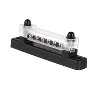 OFFIGAM Heavy Duty Bus Bar with Transparent Cover for Car and Boat Power Distribution Low Resistance Corrosion Resistant Terminal Strip for Neat Wiring