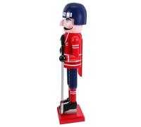 OFFIGAM Hockey Player Nutcracker Statue Traditional Christmas Sports Themed Decoration Realistic Festive Soldier Figure for Mantel Shelf Table Display Unique and Photo Prop