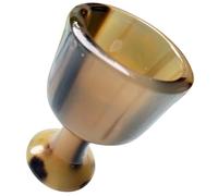 OFFIGAM Horn Goblet Wine Glass 7.5 Inch Artistic Horn Material Light Weight Easy to Move Gift for Friends for Home Display