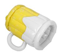 OFFIGAM Inflatable Beverage Cooler Bucket Large Plastic Beer Mug Shaped Drink Holder Lightweight and Decorative for Summer Seaside Parties