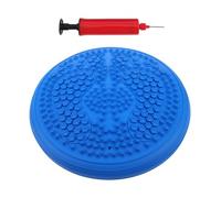 OFFIGAM Inflatable round Yoga Balance Cushion with Textured Pressure Point Surface for Feet Relaxing and Stretching Massage Mat, Portable Pvc Circular Pad Enhancing Body Random Color