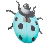 OFFIGAM Iron Beetle Sturdy and Not Easy to Deform or Break Wall Decor Sculpture Realistic Insect Wall Art Beautiful Texture Pattern for Home and Outdoor Layout Unique Garden Hanging