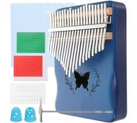 OFFIGAM Kalimba Finger Piano 21 Tones 21 Keys Wooden Thumb Piano Full Veneer Solid Wood Fast Conduction Comfortable Hand Portable Musical Instrument for Beginners