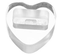 OFFIGAM Kazoo Display Stand Tabletop Kazoo Holder Acrylic Heart Shape with Smooth Surface and Comfortable Hand Feel for Showcase and Storage