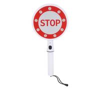 OFFIGAM LED Traffic Sign Paddle Double-Sided Portable Handheld Battery-Operated for Road and Parking Management with Instant Mode Toggle