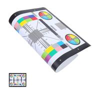 OFFIGAM Lens Calibration Tool with Color Wheel and Adhesive Focus Test Chart for Cctv Camera Calibration and Monitoring System Use Indoor Outdoor