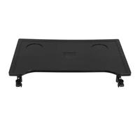 OFFIGAM Lightweight Black Wheelchair Lap Desk with Cup Holder, Rectangular Abs Plastic Removable Table Tray Attachment for Elderly Indoor Dining and Mobility Scooter Use