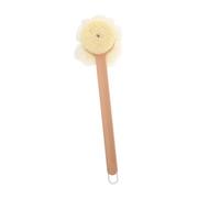 OFFIGAM Long Handle Bath Brush Exfoliating Shower Scrubber for Deep Cleansing Gently Massages Skin and Relieves Stress for Hard to Reach Areas Comfortable Grip for Relaxing Bath Experience