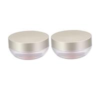 OFFIGAM Loose Powder Container Case Powder Box with Elastic Mesh 2pcs Reusable Skin-friendly Plastic for Makeup and Travel Suitable for Eye Shadow