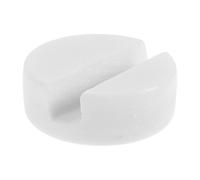 OFFIGAM Marble Phone Stand for Desk Decorative Office Phone Holder Round White Pattern and Tablets Stable Napkin Organizer for Home and Work