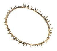 OFFIGAM Medieval Costume Women Prom King Crown Party Crown Renaissance Fair Accessory Goddess Elven Headband