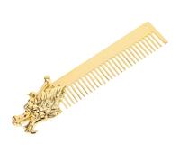 OFFIGAM Men's Zinc Alloy Dragon Head Beard Styling Comb for Hair and Beard Grooming Portable Gentlemanly Hair Styling Tool with Fine Teeth and Shaping