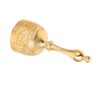 OFFIGAM Metal Hand Bell Vintage Handheld Bell for Meditation Yoga Classroom Teaching Celebrations and Dinner Calls Loud Ring with Distinctive Sound