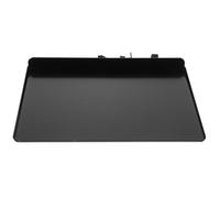 OFFIGAM Metal Mic Storage Stand Clamp on Rack with Smooth Surface and Easy to Clean Finish, Black Microphone Tray for Meeting Rooms and Lectures