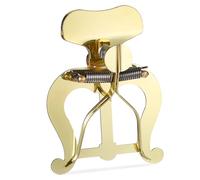 OFFIGAM Metal Trombone Lyre Flip Folder Clip for Marching Band Sheet Music Holder Gold Finish, Trombone Score Clip Music Accessory for Band and Orchestra