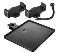 OFFIGAM Microphone Holder Sound Card Tray with Phone Slot Durable and Elegant Design Easy Installation for Live Broadcasting and Karaoke Performances Stable Support for Equipment