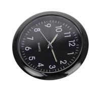 OFFIGAM Miniature Electronic Dollhouse Clock with Moving Mechanism Realistic Mini Wall Clock Decoration for Doll House Living Scenes Modern Black Frame for DIY and Photography Props
