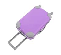OFFIGAM Miniature Suitcase for Doll Authentic Luggage Case for Dollhouse Decoration Sturdy Construction Doll Accessory for Travel Role Playing Cute Miniature Design