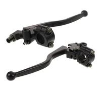 OFFIGAM Motorcycle Brake Lever Replacement Handlebar Support Assembly with Mirror Mount, Aluminium Alloy, Compatible with FXD125 GL125, Black, 1 Set
