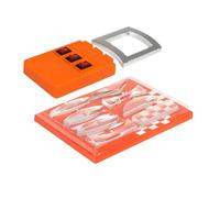 OFFIGAM Multifunctional Physics Optical Kit with Convex Concave Lenses Triangular Prism and Light Source for Educational Optics Experiments Teaching Refraction and Reflection Principles in