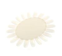 OFFIGAM Nail Art Display Board and Nail Polish Practice Wheel 10pcs Beige Acrylic Sunflower Shape for and Display Suitable for and Personal Use