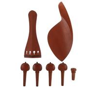 OFFIGAM Neck Violin Knob Wooden Violin Part Accessories Chinrest for Beginners Part String and Chin Rest Peg Tuning Pegs Endpin Tailpiece Tunners Instrument Accessories