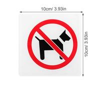OFFIGAM No Pet Allowed Sign for Business Acrylic Door Notice Sign Highly Effective Warning Versatile Usage for Offices and Restaurants