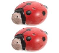 OFFIGAM Ocarina and C Key Flute Ceramic 2pcs with 6 Holes, Cute Cartoon Beetle Design, Lightweight Easy Beginner Instrument for Young Learners and Classroom Wind Instrument Practice