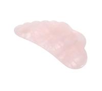 OFFIGAM Pink Crystal Gua Sha Facial Scraping Massage Tool Wing Shape Beauty Care Accessory for Face and Eye Relaxation with Smooth Jade Surface and Ergonomic Handle