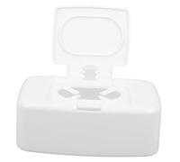OFFIGAM Plastic Wipes Holder with Lid One-Handed Dispenser Non-Slip Base for Living Bedroom Kitchen Bathroom Portable Tissue Storage Box