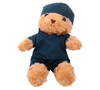 OFFIGAM Plush Doctor Bear in Nurse Scrub Soft Stuffed Animal for Medical Graduation Gift Lightweight and for Students Doctors and Collectors