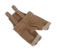 OFFIGAM Plush Doll Overalls for Stuffed Bears Soft Kawaii Tiny Clothing with Easy-change Design Doll Accessories for Imaginative Dress-up and Role-playing Fun