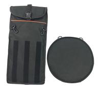 OFFIGAM Portable Dumb Drum Storage Bag Oxford Cloth Backpack Black with Thickened Padding Reducing Stress on Hands Protect Snare Drums for Traveling