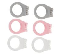 OFFIGAM Portable Finger Ring Toothbrush 6-Piece Set Mini Travel Toothbrush for Hikers Silicone Thumb Brush Convenient Cleaning Tool for Travelers