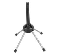 OFFIGAM Portable Foldable Black Metal Clarinet Holder Stand Cotton Padding Sturdy Flute Display Stand Rack Suitable for Saxophone and Oboe on Floor Or Table