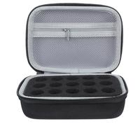 OFFIGAM Portable Insulin Vial Organizer Bag with 15 Slots, Hard Shell Eva and Nylon Case for Diabetics, Optimal Insulation and Zipper Closure, for Travel and Outdoor Activities