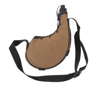 OFFIGAM Portable Leak-proof Bota Bag for Wine and Water 750ml with Advanced Sealing and Shoulder Strap, Vintage Inspired Brown Water Pouch Suitable for Outdoor and Photo Props