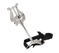 OFFIGAM Portable Silver Instrument Music Stand Made of Sturdy Iron with Multi-functional Support Rack and Unique Design, for Euphonium Sheet Music Storage and Musician Equipment