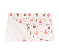 OFFIGAM Portable Waterproof Diaper Changing Mat Soft and Comfortable Changing Cushion with Breathable Cotton Material, Reusable Urinal Pad Suitable for Play Cribs and Cart